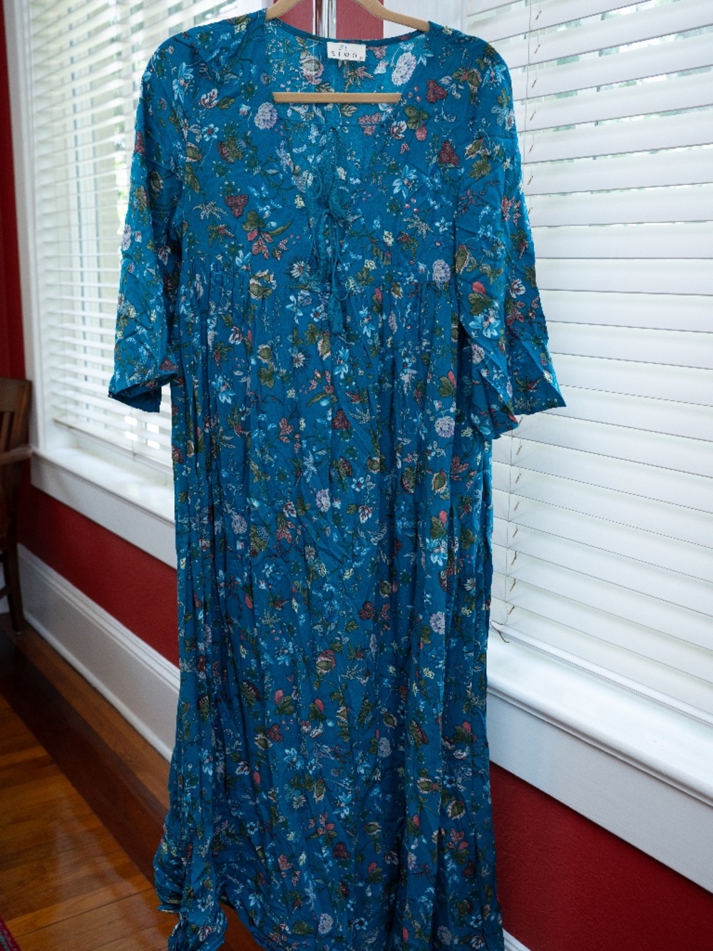Blue Floral Umgee tunic dress